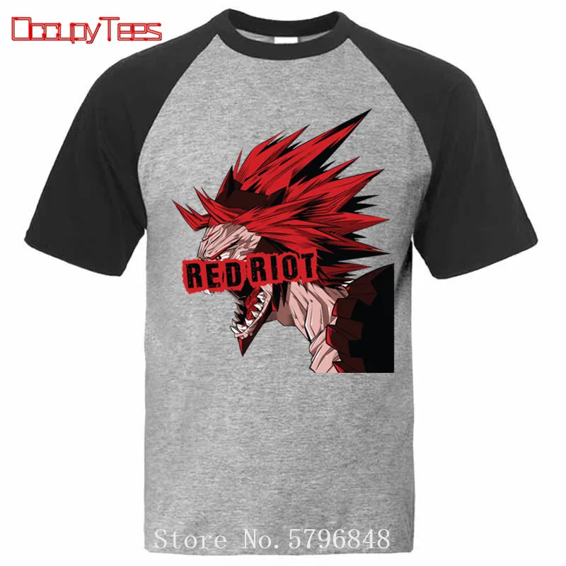 Моя геройская Академия футболка eijirou kirishima красный райот katsuki bakugou todoroki shoto shouto bakugo