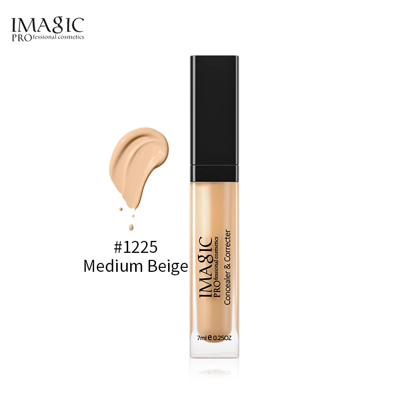 IMAGIC Liquid Cosmetics Concealer Face Concealer Makeup Concealer Base Cream Primer Pores Dark Circles Pore Acne Full Cover - Цвет: Medium Beige