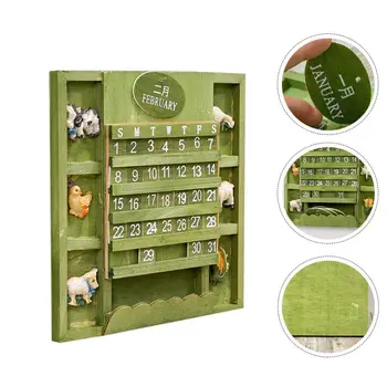 

1Pc Hanging Calendar Xmas Adornment Wall Decoration Animal Zodiac Decoration for Party Christmas