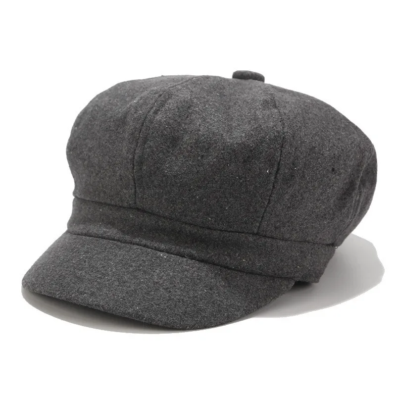 KLV Головные уборы Береты винтажные женские зимние твердая шляпа берет корейский маляр Newsboy повседневные береты Мода Новое поступление хлопок шляпа