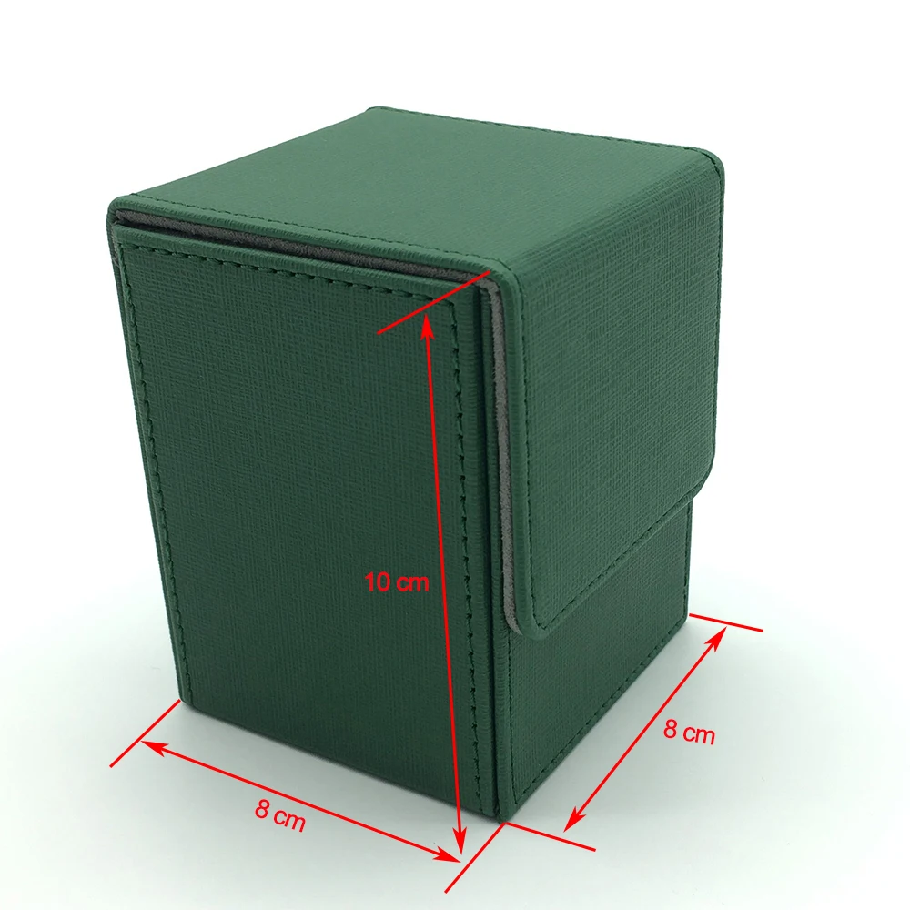 Маленький размер Mtg Pokemon Yugioh Deck Box чехол для карт чехол для доски коробка для карточных игр: зеленый цвет