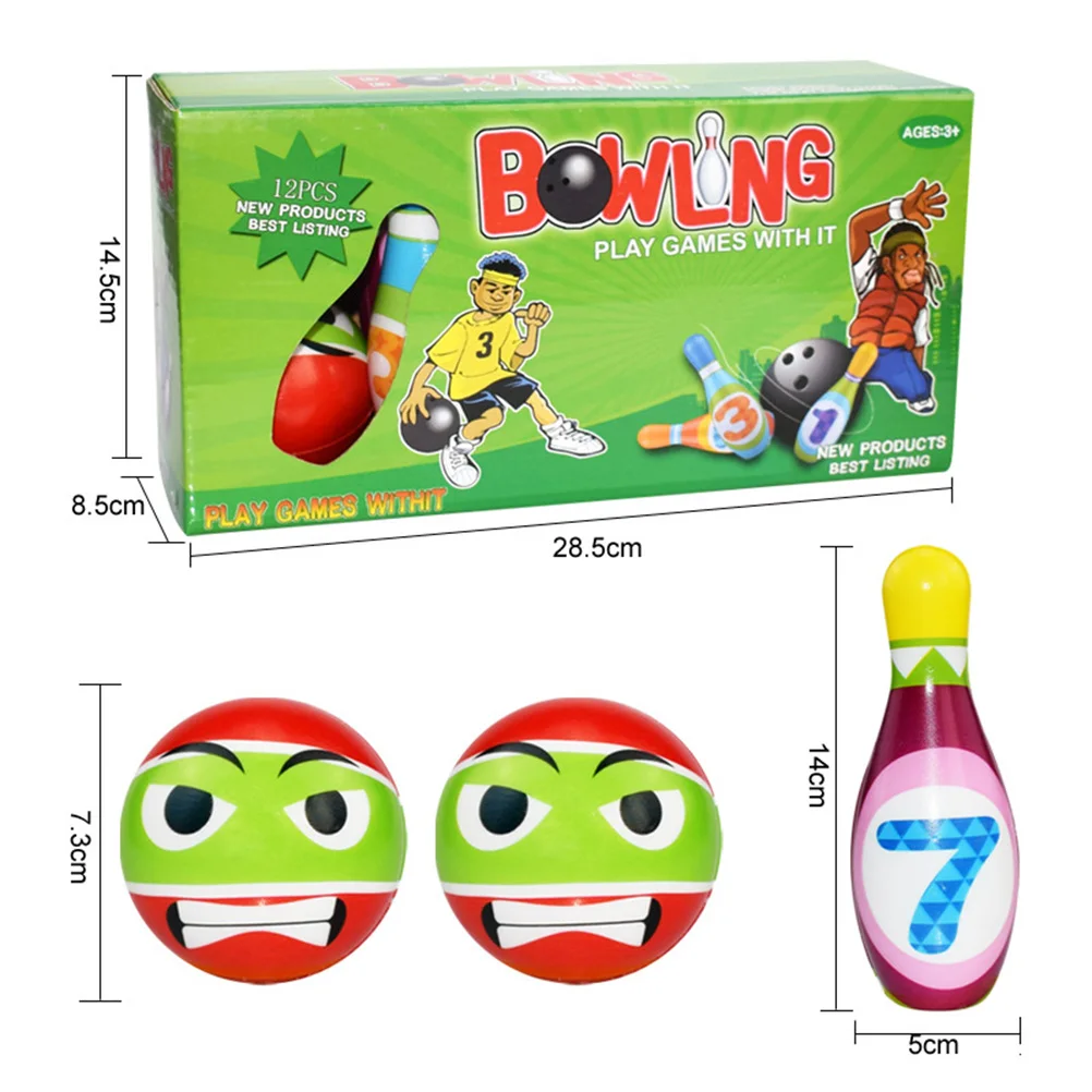 12 шт. Забавный мягкий игрушечный Боулинг игра для боулинга развивающая спортивная игра на открытом воздухе для детей#20