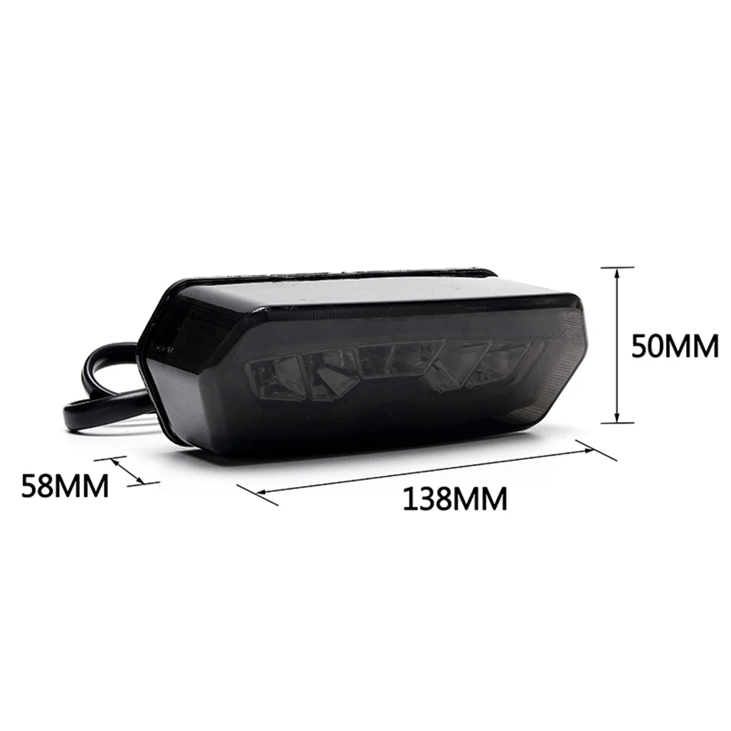 1 Piece Motorcycle LED Turn Signal Brake stop Integrated Tail Light Smoke Lens for Honda MSX/Grom125