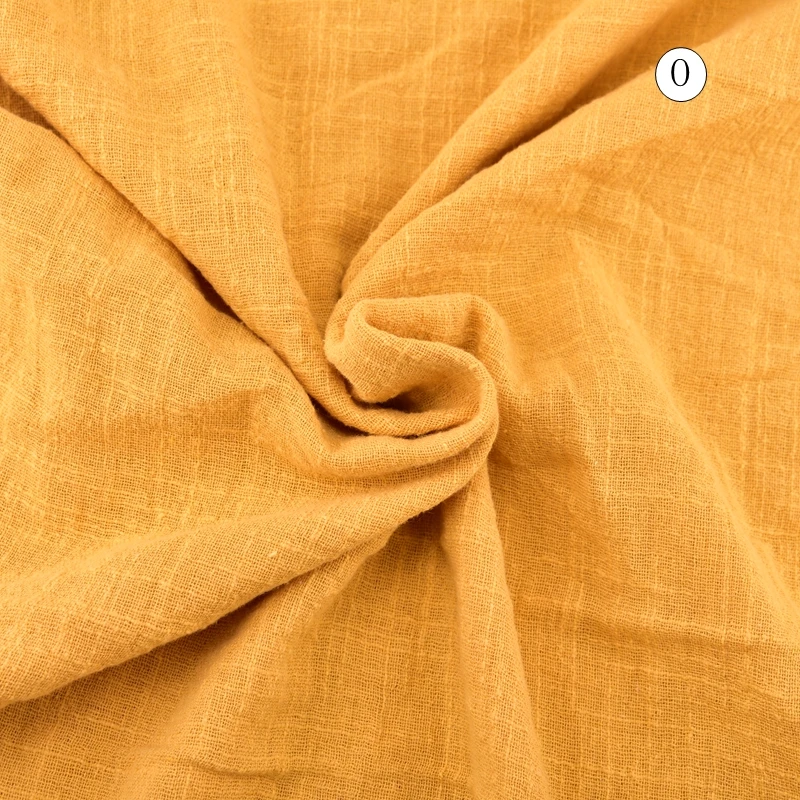 DwaIYng Чистый натуральный лен тонкий сплошной цвет мягкая льняная хлопчатобумажная ткань для «сделай сам» Лоскутная работа органический материал одежда шарф 50 см x 125 см