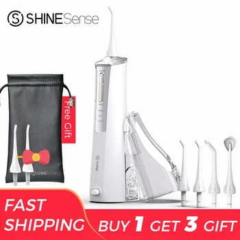

ShineSense SIO200 Water Flosser Dental Oral Irrigator Jet Floss Teeth Whitening Toothpick with Travel Case for Waterpik