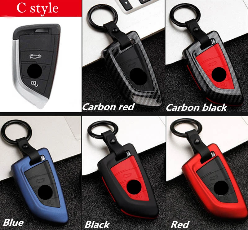 Fashion ABS Carbon fiber Car Remote Key Case Cover For BMW 1 2 3 4 5 6 7 Series X1 X3 X4 X5 X6 F30 F34 F10 F07 F20 G30 F15 F16