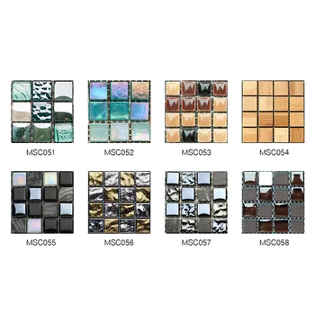 

10pcs 10x10cm Retro Tiles Wall Stickers PVC Waterproof Bathroom Kitchen Decals Kitchen Waterproof Wall Stickers Home Decor