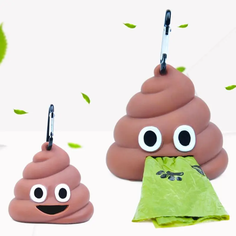 Bolsa de basura portátil para exteriores, portador dispensador de caca de perro, soporte para bolsas de almacenamiento, caja U7ED