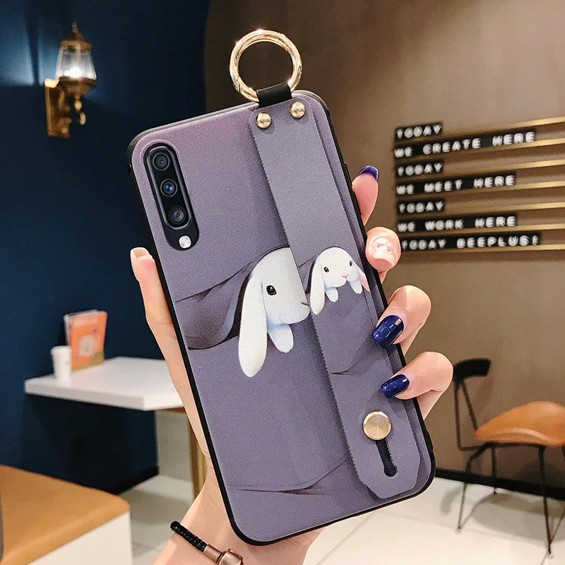 SoCouple держатель для телефона чехол для samsung Galaxy A70 A60 A50 A40 A30 A20 A10 S9 S8 S10 плюс S10e Note 8, 9, 10, плюс ремешок чехол - Цвет: SK3-05WDTanTTuZ