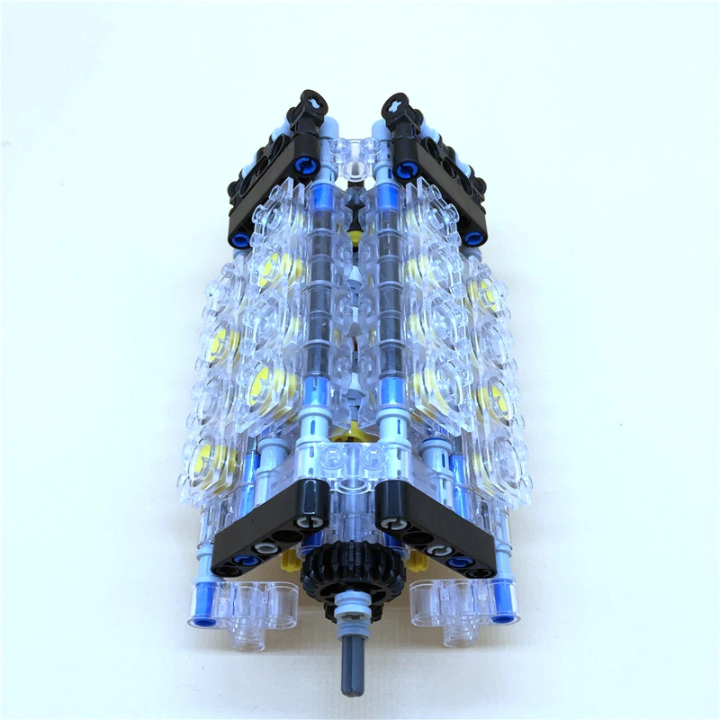 Технология двигателя W12 механический групповой двигатель V16 цилиндр MOC кирпич