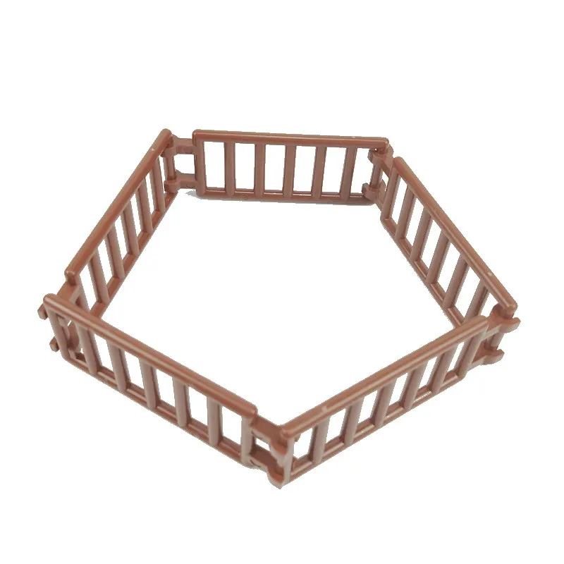 

5Pcs/set Compatible for Legoing MOC Parts Brown Fence Stairs Building Blocks Bricks Toys for Children for Friends Citys