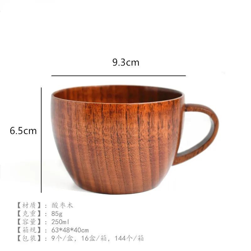 copo jujube de madeira chá café beber