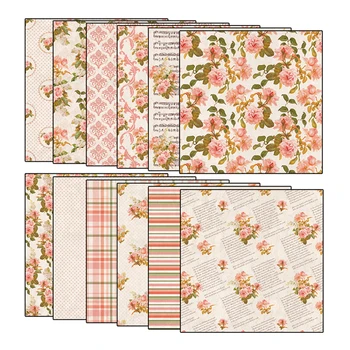 

12pcs/pack Gifts autumn Vintage Decorative Sticker DIY No back glue material package Planner diary Scrapbooking album Stickers