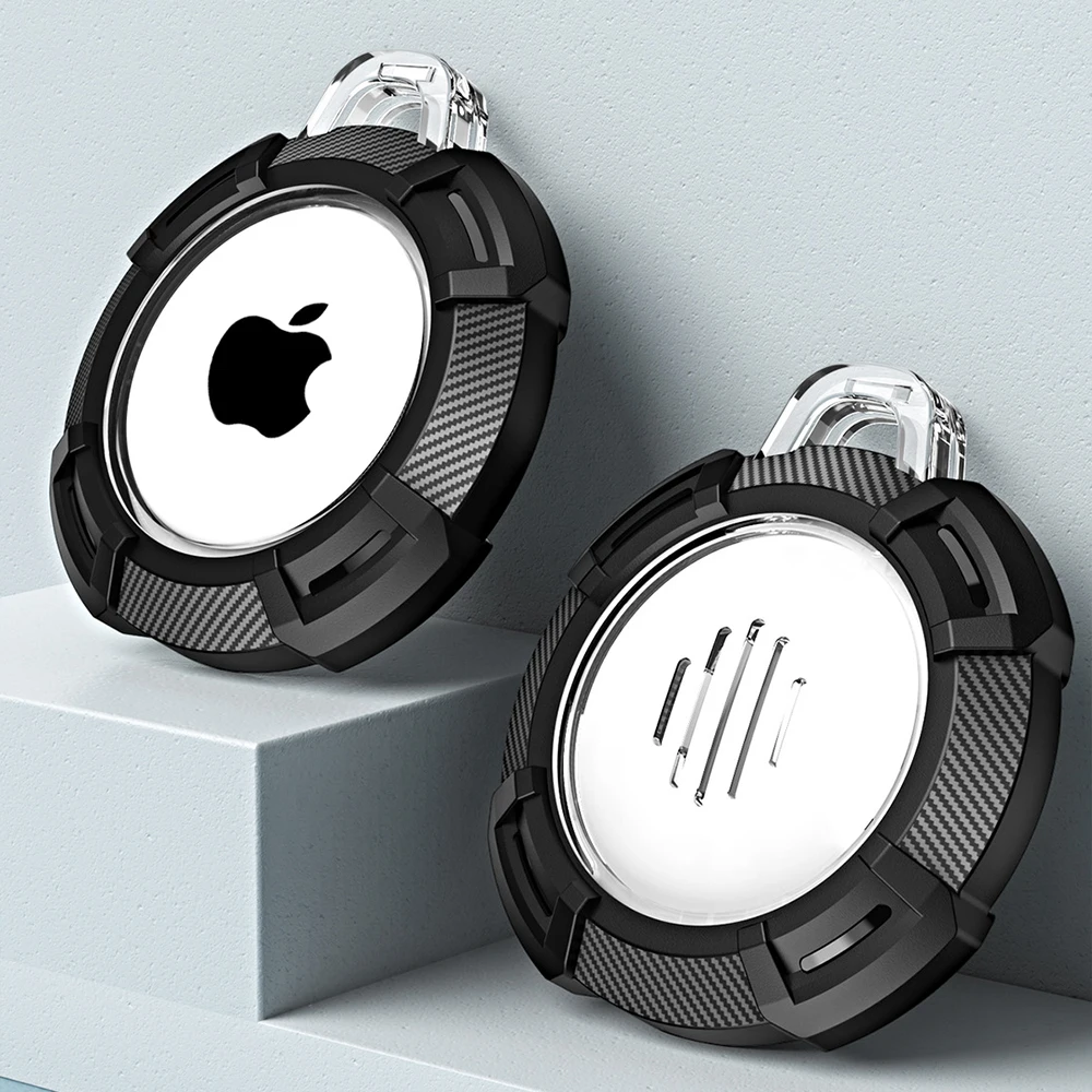 Custodia Protettiva Per Apple Airtag Doppia Custodia Protettiva Per Airtag Tpu Custodia Antiurto Per Portachiavi Airtag Accessori Per Tag Aria Anti-Sm