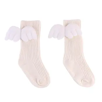 

Baby Girl Angel Wings Baby Socks 0-24 Months Toddler Baby Cotton Socks Newborn Baby High Knee Socks Angel Wings Baby Socks