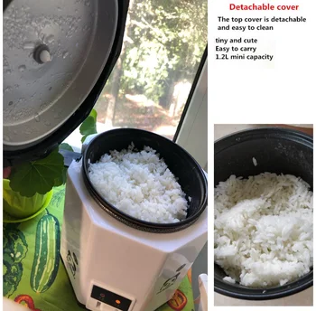 

Electric Cooker Heating Lunch Box Mini Rice Cooker 220V 1.2L Multifunctional Portable Kitchen Electronic Insulation