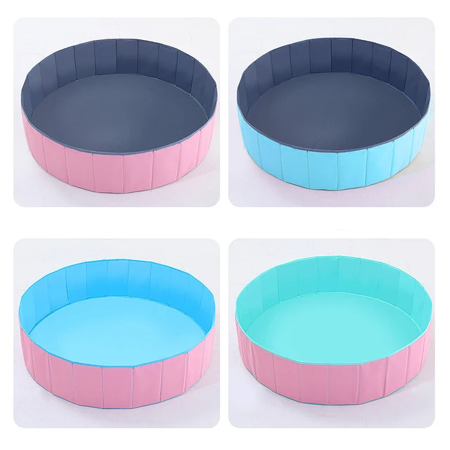 Ocean Ball Pool Children Home Folding Ball Pool Toy Indoor Fence Baby Bubble Color Ball Game Multi-function Folding Pool 6