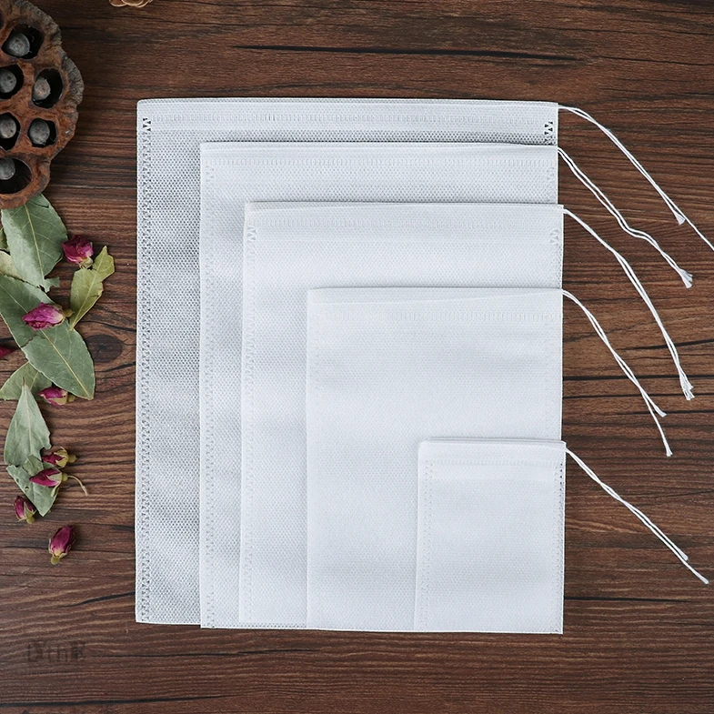 100 sachets de thé jetables avec cordon pour infusion herbes_voghion.com