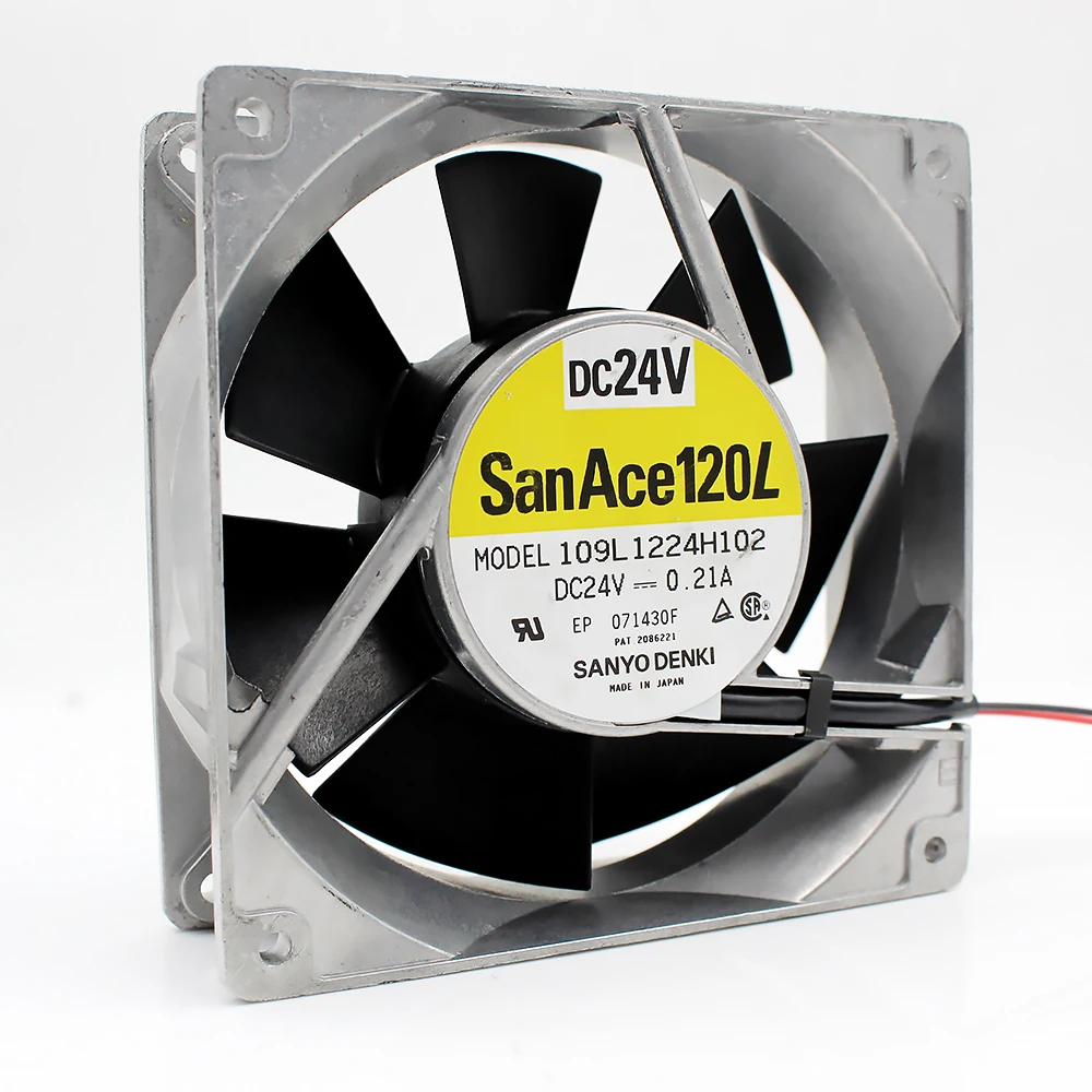 109L1224H102 DC24V 0.21A Настоящая японская SANYO 12 см 12038 120x120x38 мм алюминиевая рамка