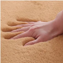 Нордический утолщенный ковер из искусственного кроличьего меха для гостиной, спальни, мягкий пушистый напольный коврик, журнальный столик, диван, домашний декор, ковер