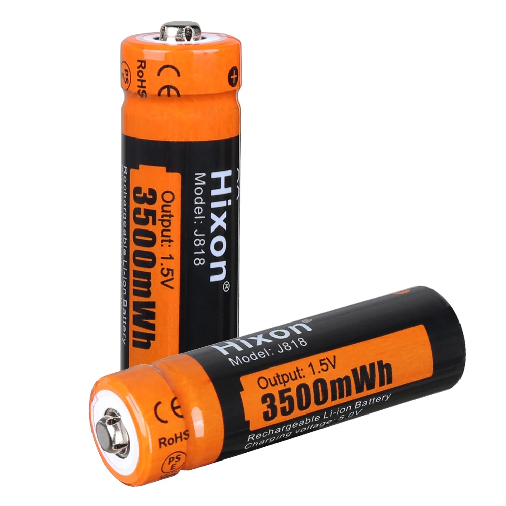 Hixon – piles rechargeables AA Li-ion, 1.5V, haute capacité de 3500mwh,  Super durables, bon stockage d'énergie, décharge rapide - AliExpress