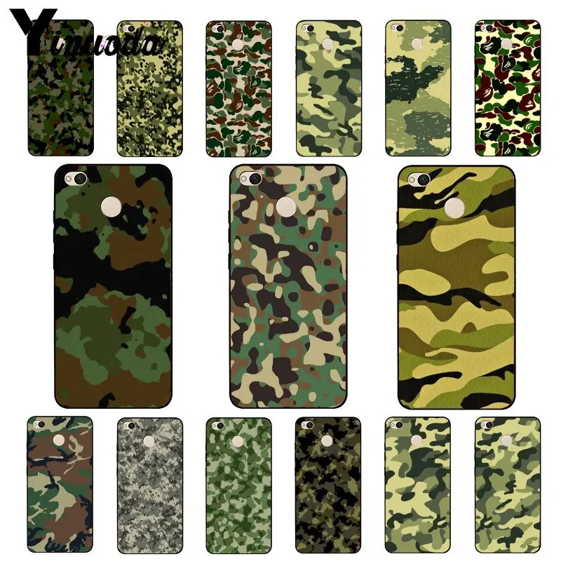 

Yinuoda Green Minimalistic Military Camouflage Phone Case for Xiaomi mi5 6 A1 A2 Lite Mi9 9SE mi8lite 8explorer Pocophone F1