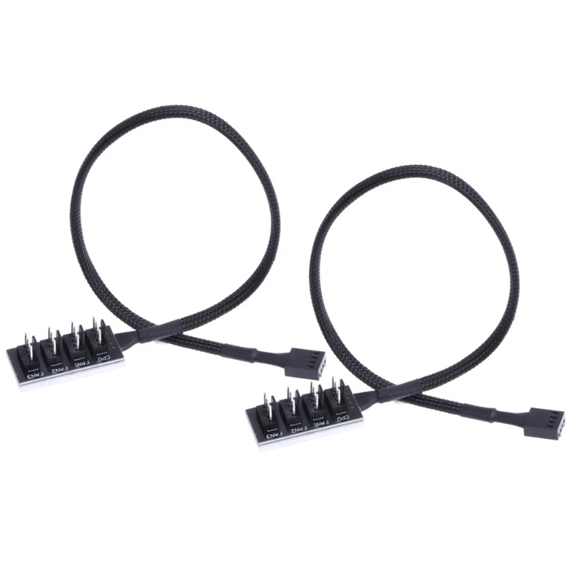 

1 Female To 4 Male 4-Port Socket Power Cable For 4-Pin PWM Connector Cooling Fan