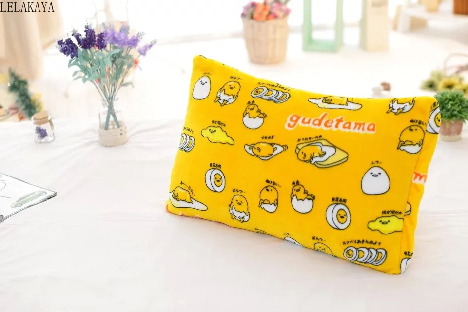 Творческая Животные Gudetama lazy Egg Yolk из фланелевой кожи кондиционер Одеяло