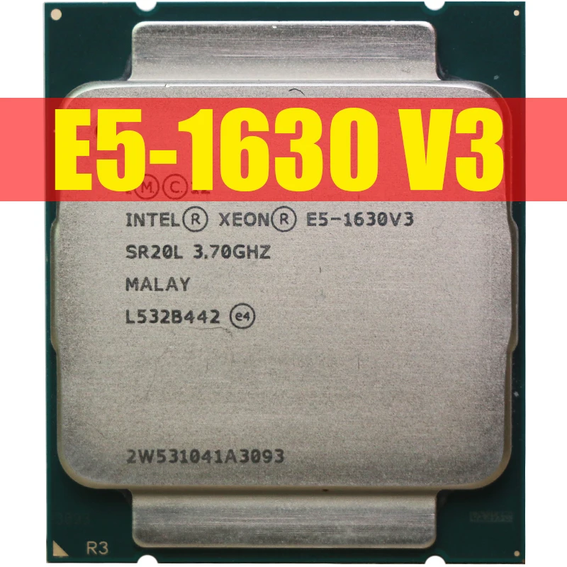 best processor Intel Xeon CPU E5-1630V3 SR20L 3.70GHz 4-Cores 10M LGA2011-3 E5-1630 V3 processor E5 1630V3 free shipping E5 1630 V3 x99 DDR4 most powerful cpu