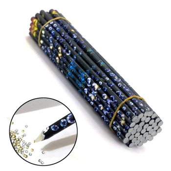 

1PC Gem Crystal Rhinestones Picker Pencil Nail Art Craft Tool Wax Pick Up Pen