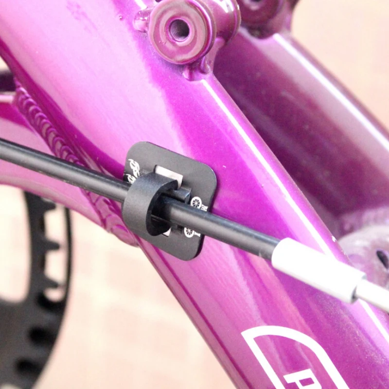 Велосипедный переключатель тормозной кабель фиксированный зажим место для преобразования MTB дорожный велосипед масляная трубка рамка трубки клип руководство с кабельной стяжкой
