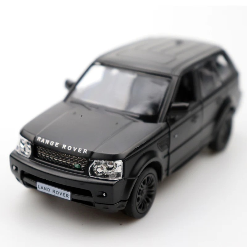 1:32 литые под давлением двери автомобиля-открытый Range Rover автомобиль черный высокая имитация сплава литья под давлением модель автомобиля оттяните назад для детей Подарки