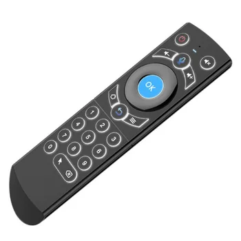 

Flying Mouse Backlit Voice Flying Mouse Six-axis Gyroscope 2.4G Wireless Smart TV Remote Control G21 PRO