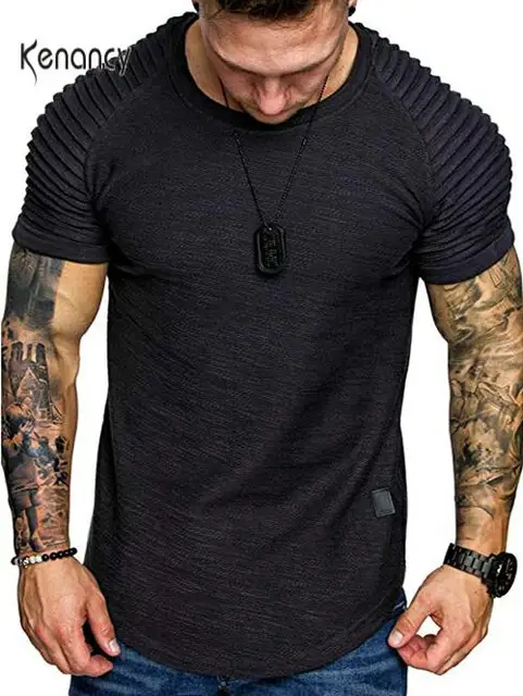 Download Hemiks Summer Men T Shirts Applique Solid Color Layer Raglan Sleeves O Neck T Shirt Male Casual Tops Outwear Men S Tees T Shirts Aliexpress