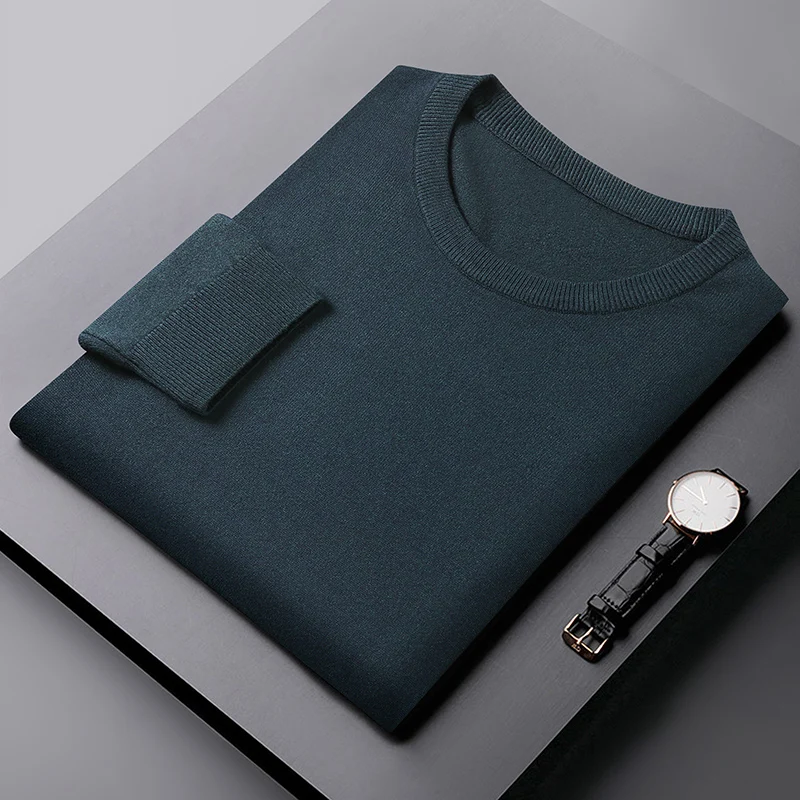 8XL 7XL 6XL 2021 New Cashmere Sweater Men Clothing Top Quality Male Pullover Sweaters Keep Warm Pull Homme Business Mens Jumper 5