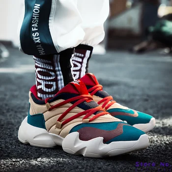 

Vintage Dad Men Sneakers 2020 New Kanye West Hip Hop Dancing Light Breathable Men Casual Shoes Men Sneakers Zapatos Hombre