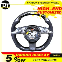 СВЕТОДИОДНЫЙ Автомобильный Стайлинг из углеродного волокна, светодиодный руль, сменный Автомобильный интерьер для porsche panamera/911/для cayenne/для macan