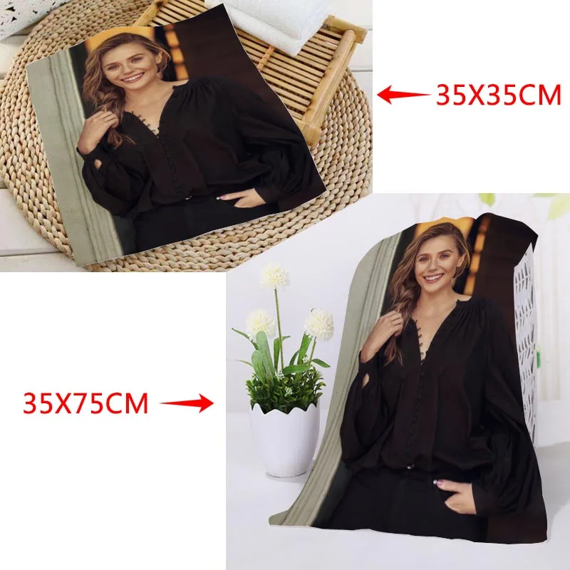 35x35 см, 35x75 см полотенца пользовательские Елизаветы Ольсен печатной площади полотенца из микрофибры Абсорбент сушки банных полотенец мочалки салфетки для бани халаты - Цвет: 13