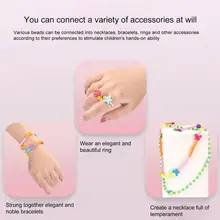 Ensemble de perles colorées écologiques, bricolage, capacité Cognitive, Bracelets faits à la main, qualité supérieure, perles d'espacement pour noël