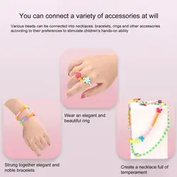 Juego de cuentas de colores para Navidad, espaciadoras Set de cuentas, respetuosas con el medio ambiente, DIY, capacidad cognitiva, pulseras hechas a mano Premium