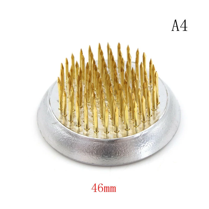 Fashion Flower Arrangement Insert Base Round Ikebana Kenzan Flower Frog With Gasket Art Fixed Arranging Tool 