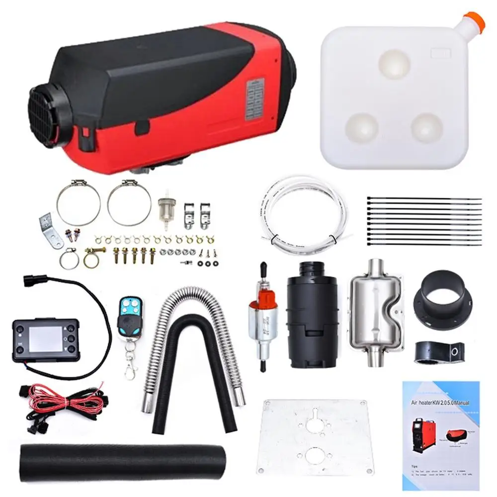 

Fuel Air Heater Fuel Heater Car Truck Diesel Heater Air Heater Black Cover Red Bottom Professional Fashion Portable