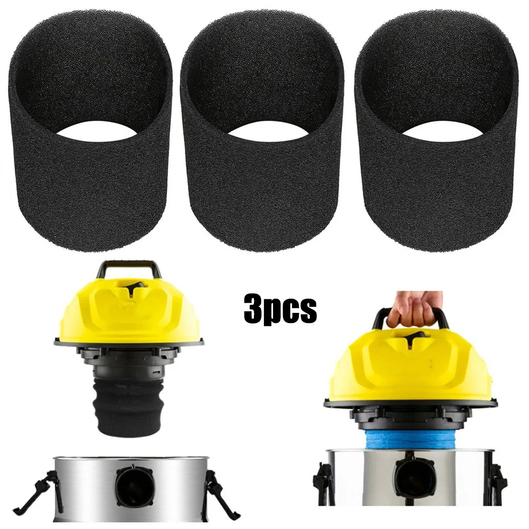 3pc For Karcher Wet/dry Vacuum Cleaner Foam Filter 57315950 A2004 A2054