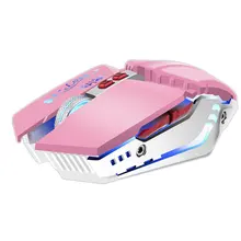 3500DPI USB Wired Ergonomic Design Mute Colorful Light Gaming Mouse Game Accessories