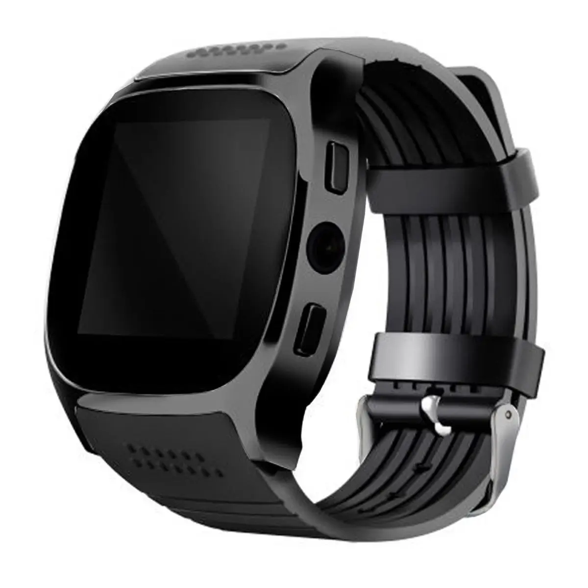 Черный T8 Смарт-часы Bluetooth карта instert телефонный шагомер мониторинг сна Прямая