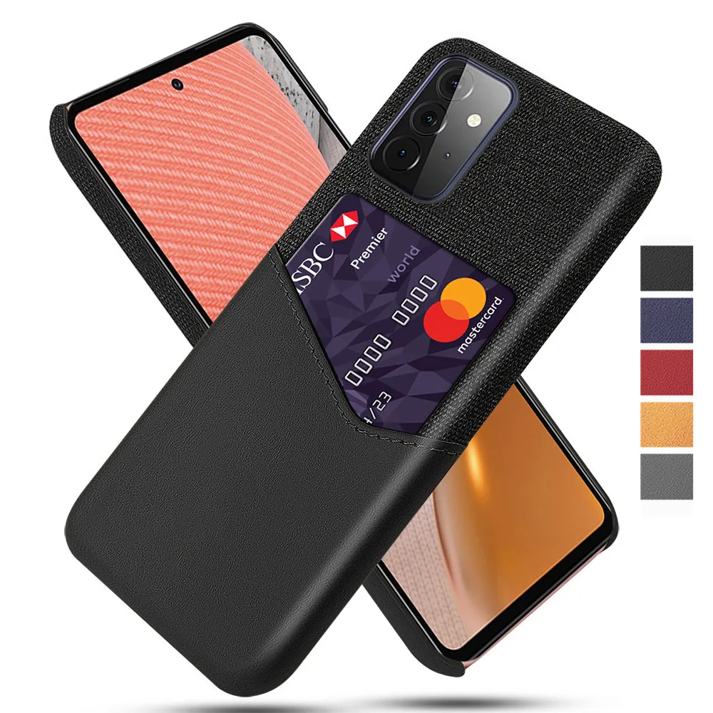 For Samsung A72 A52 A32 A42 5G Coque Business Case Slim Card Slot Cover Galaxy A30 A50 A70 A80 A40 M10 M30 M20 Capa Funda | Мобильные