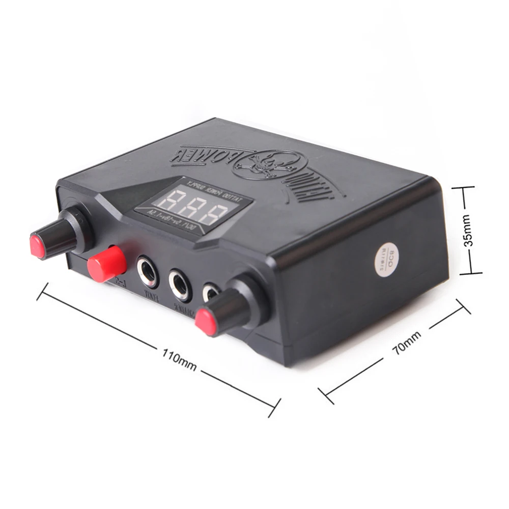 Hc43bb0ec88bf494e82b5df80ca1e52ceH Tattoo Power Kit Digital LCD Dual Mode Power Foot Pedal Clip Cable for Rotary And Coil Tattoo Gun Machine Tattoo Accessory Kit Mallzona