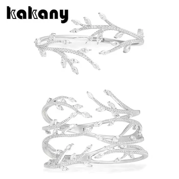 

KAKANY Fashion Pendant High Quality 1: 1 Copy, Silver Festive Leaflet Open Cuffs, Ladies Monaco Glamour Jewellery (with Logo)