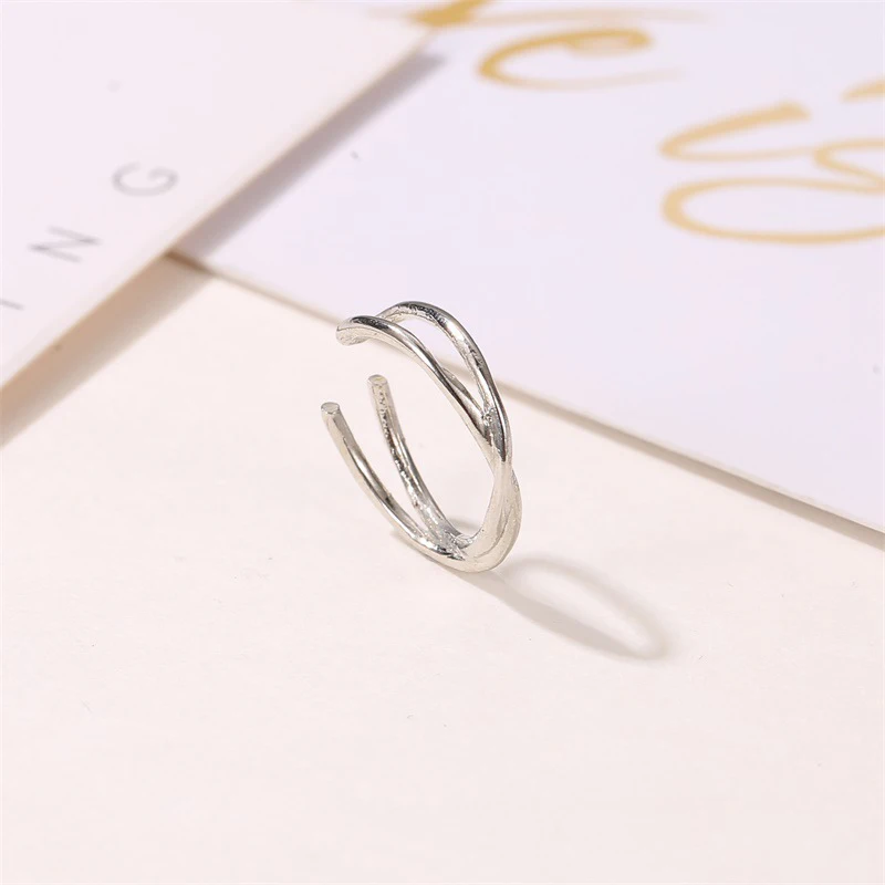 Yobest 1 шт. клипсы обертывание серьги козелок нержавеющая сталь 2 кольца ухо манжеты клип серьги поддельные пирсинг ювелирные изделия Pendientes Mujer