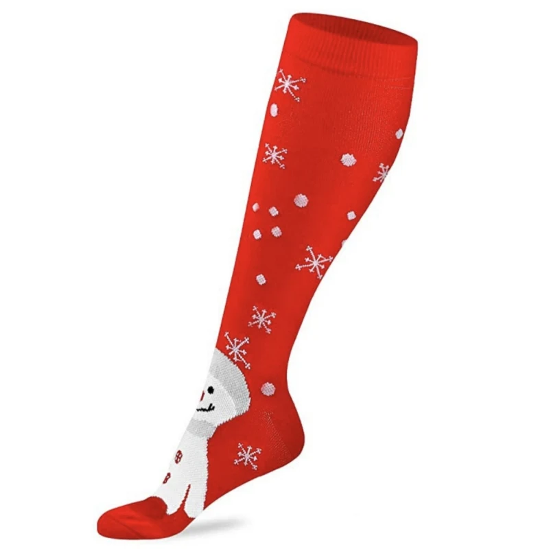 Унисекс, рождественские гольфы, повседневные Компрессионные носки, тянущиеся уличные забавные эластичные гольфы, уличные спортивные носки - Цвет: B1